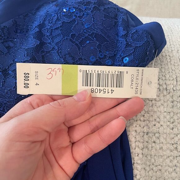 NWT RM RICHARDS Blue Halter Dress - Picture 4 of 5